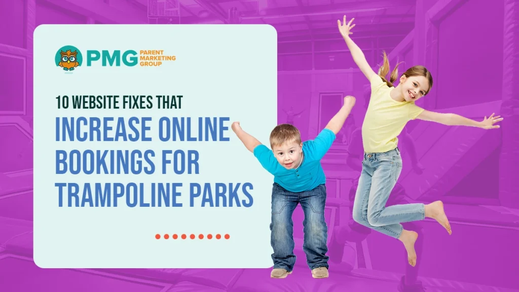 trampoline park website conversion