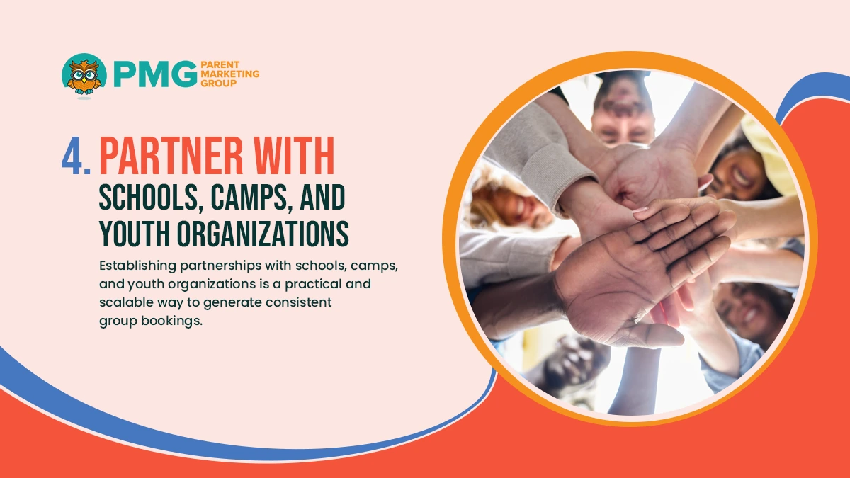 4 partner with schools camps and youth organizations