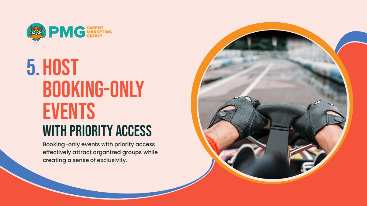 host booking-only events with priority access