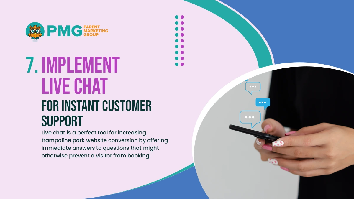 implement live Chat for instant customer support