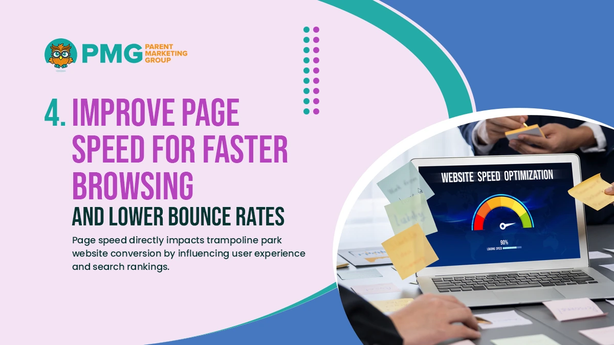 improve page speed for faster browsing and lower bounce rates
