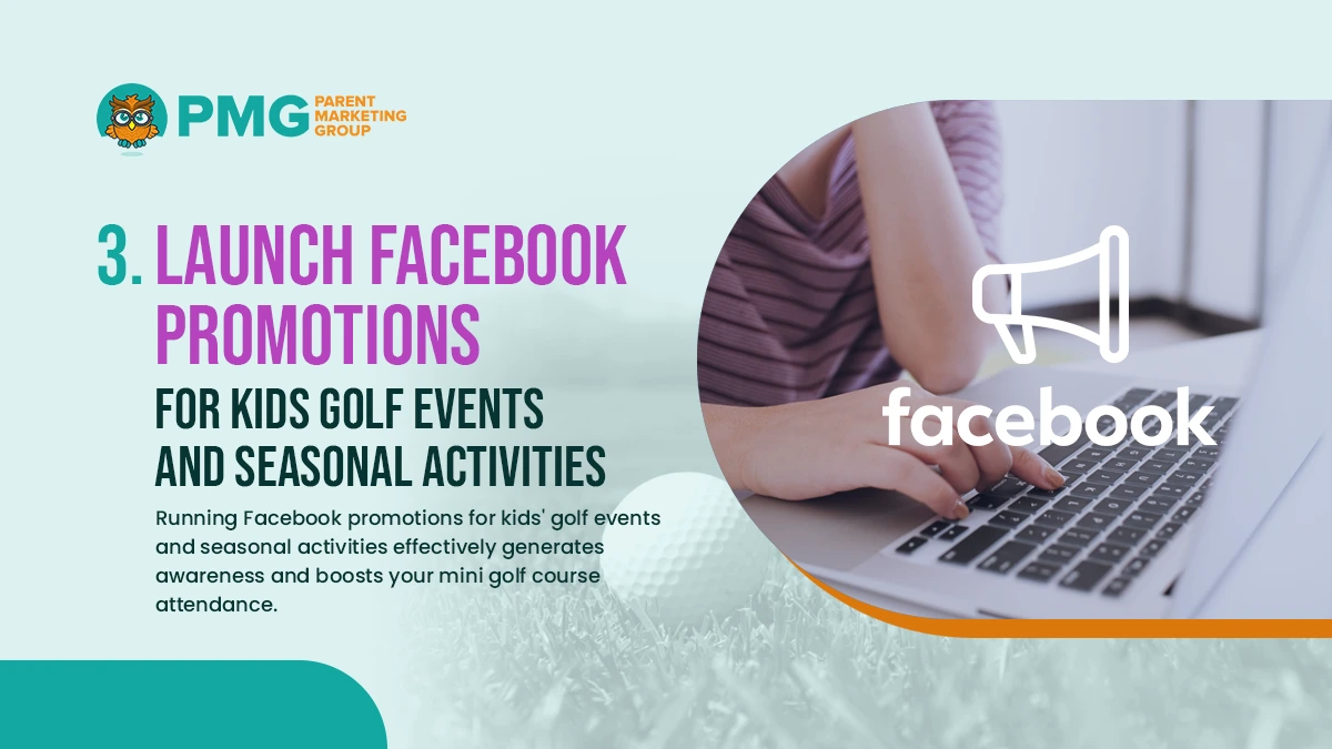 Facebook Promotions for Kids Golf Events