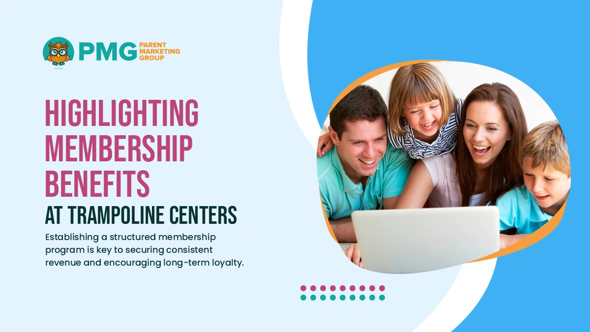 highlighting membership benefits at trampoline centers