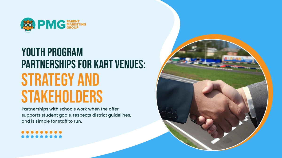 youth Program partnerships for kart venues strategy and stakeholders