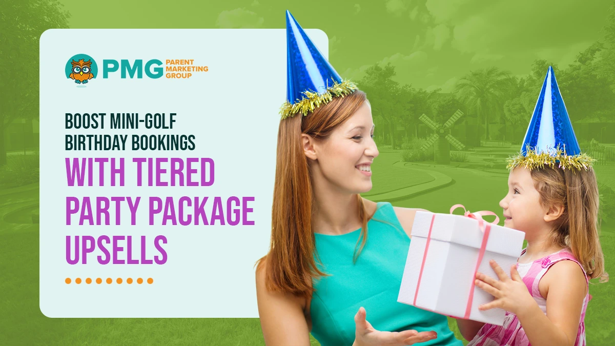 mini golf tiered party packages