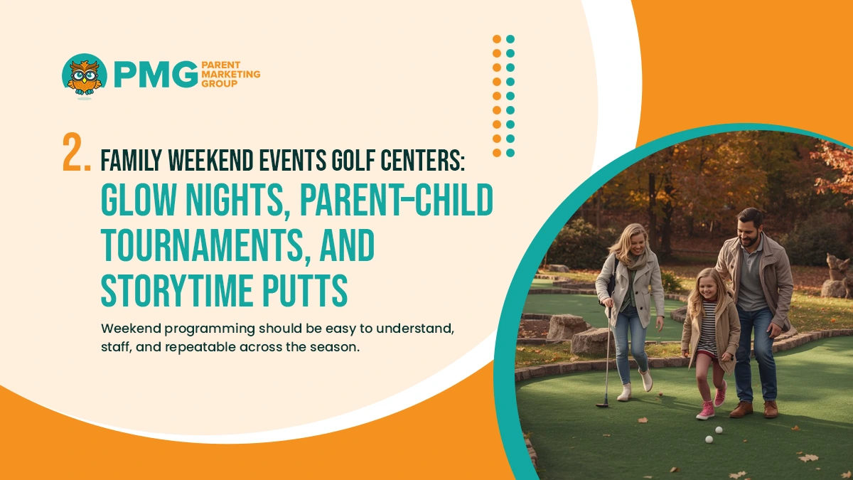  family weekend events golf centers