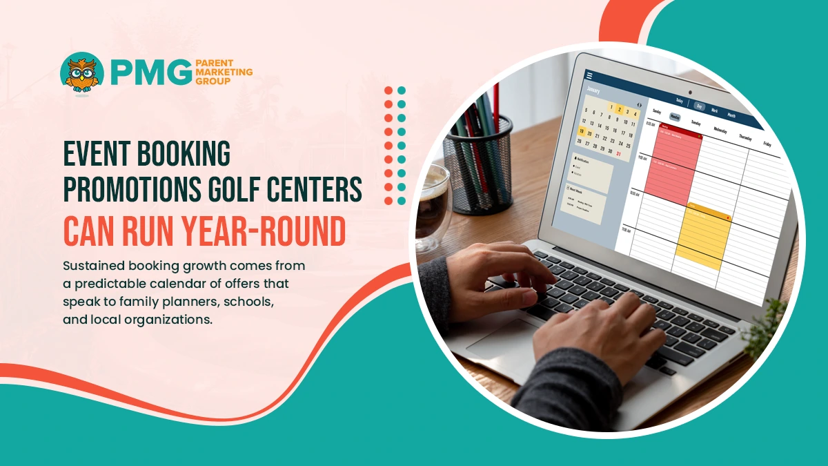 event booking promotions golf centers