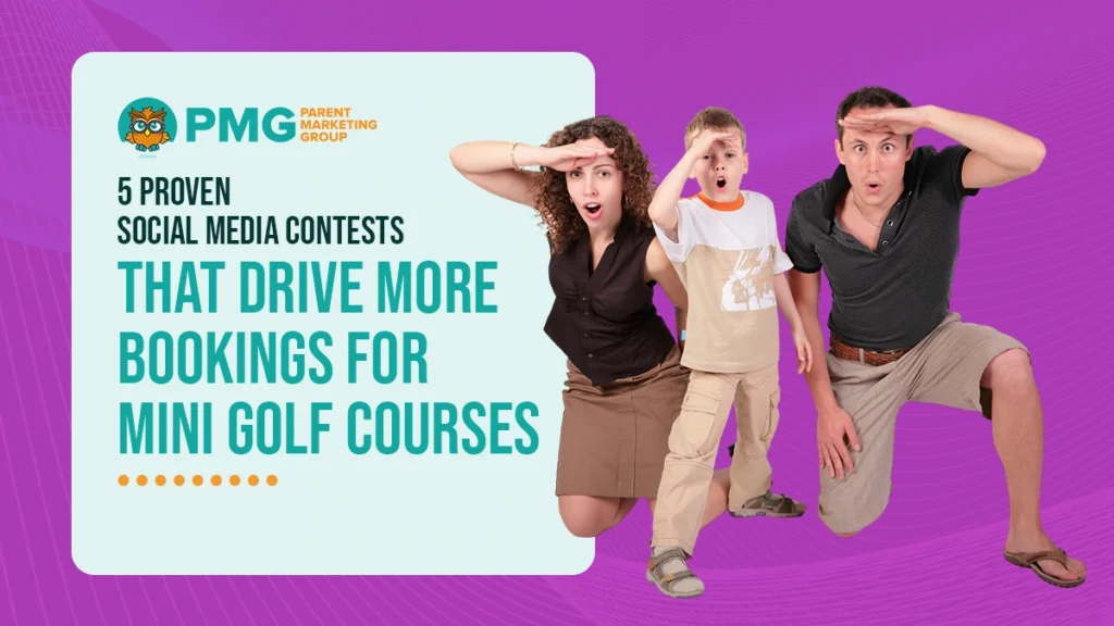 social media contests for mini golf courses