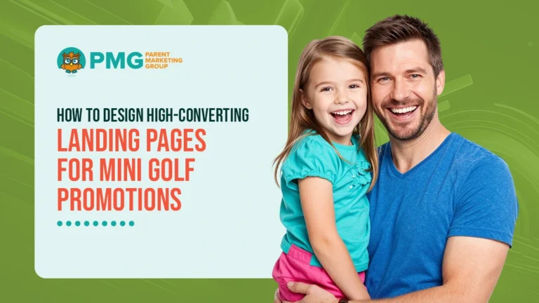 landing pages for mini golf promotions